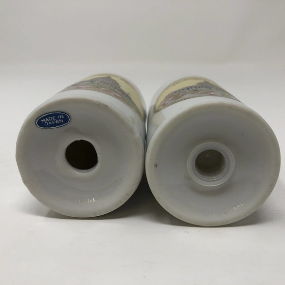 Washington DC Salt and Pepper Shaker Set Gold Trim 3"  Souvenir Made in Japan - Picture 6 of 8